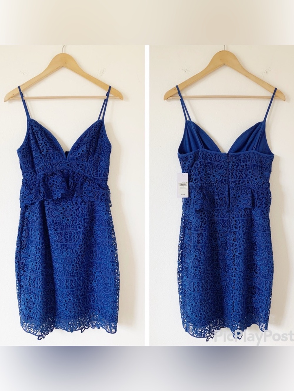 NWT Guess Solstice Sodalite Blue Lace Dress